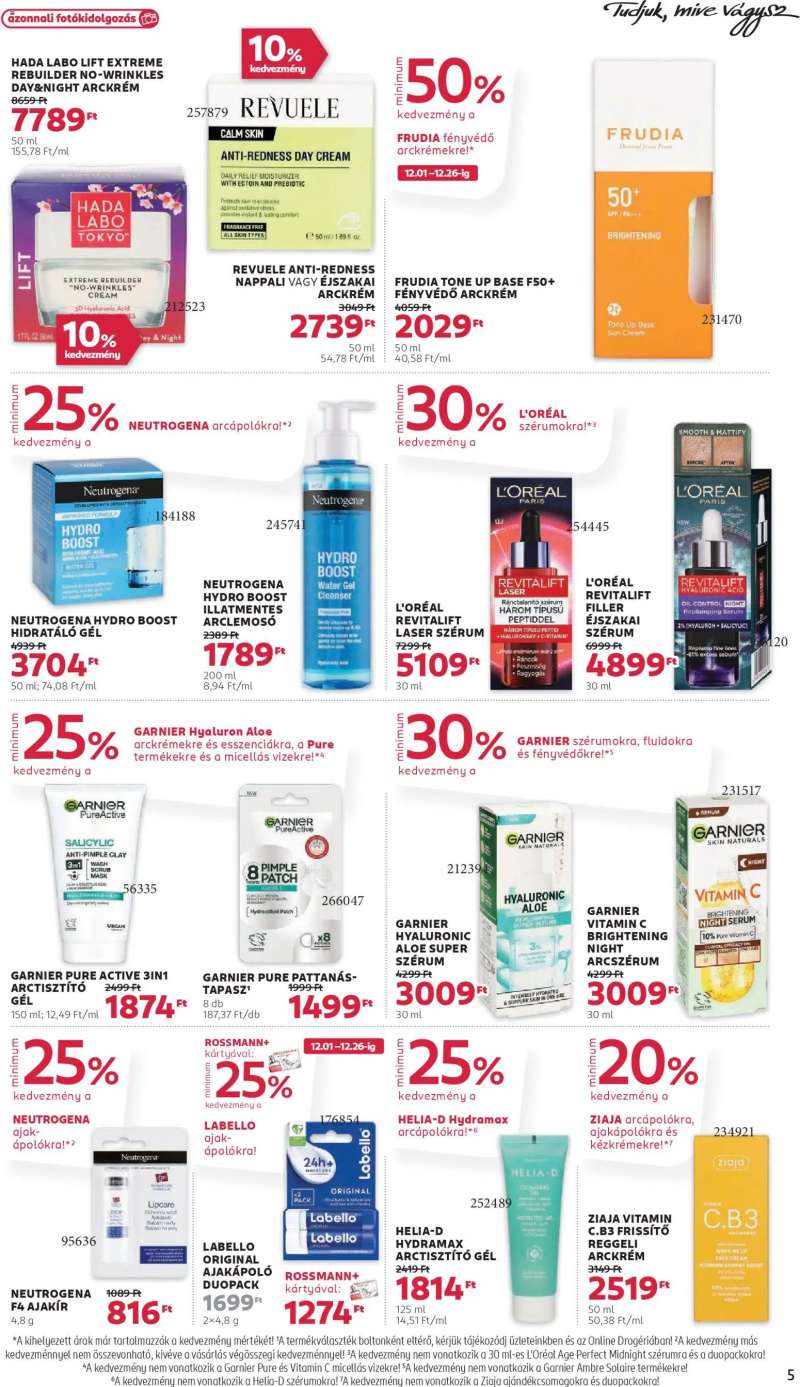 Rossmann Akciós újság Rossmann 5 oldal