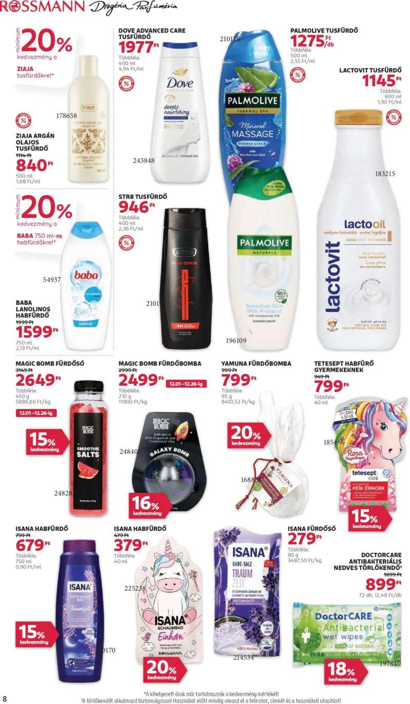 Rossmann Akciós újság Rossmann 8 oldal