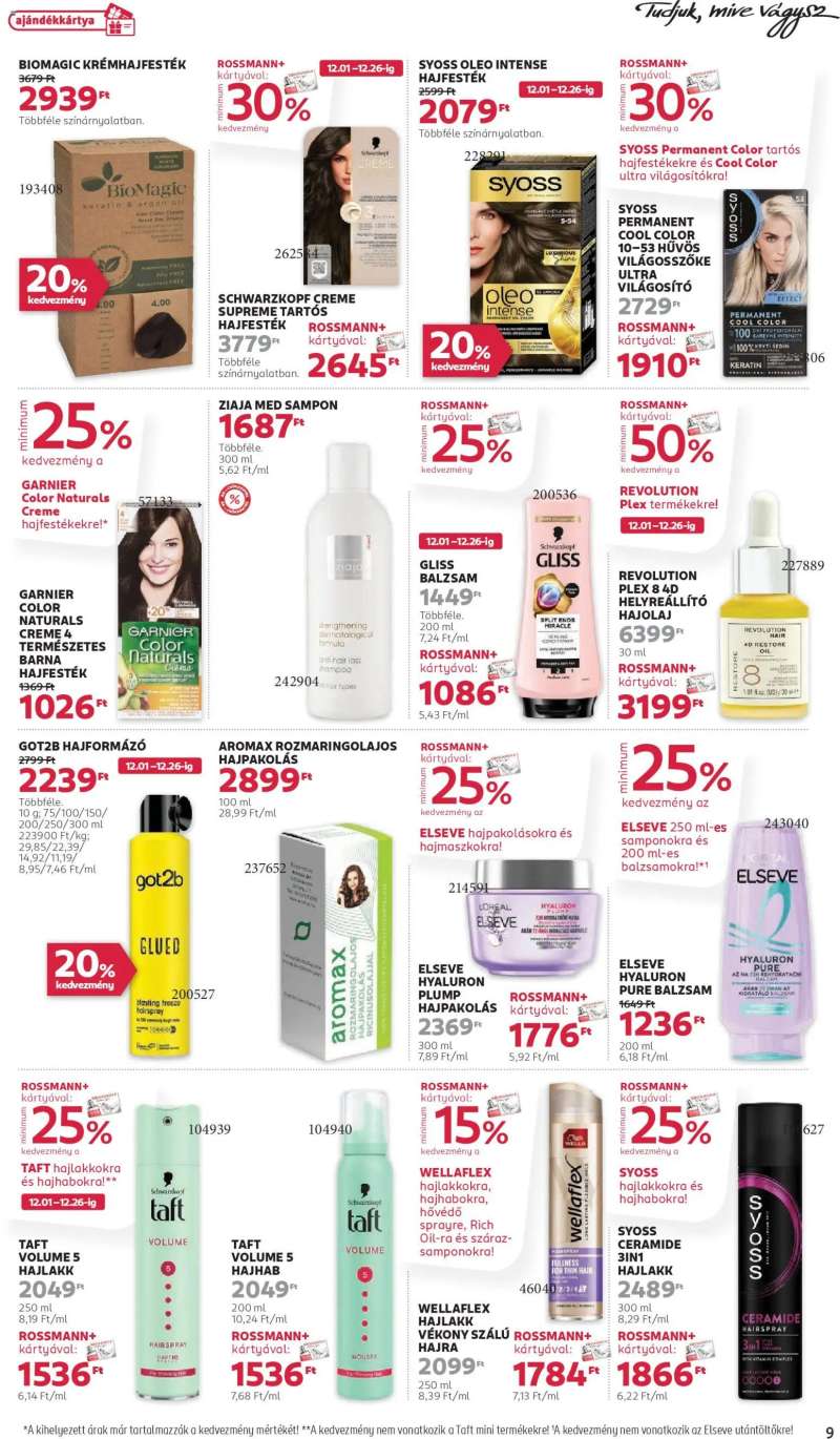 Rossmann Akciós újság Rossmann 9 oldal