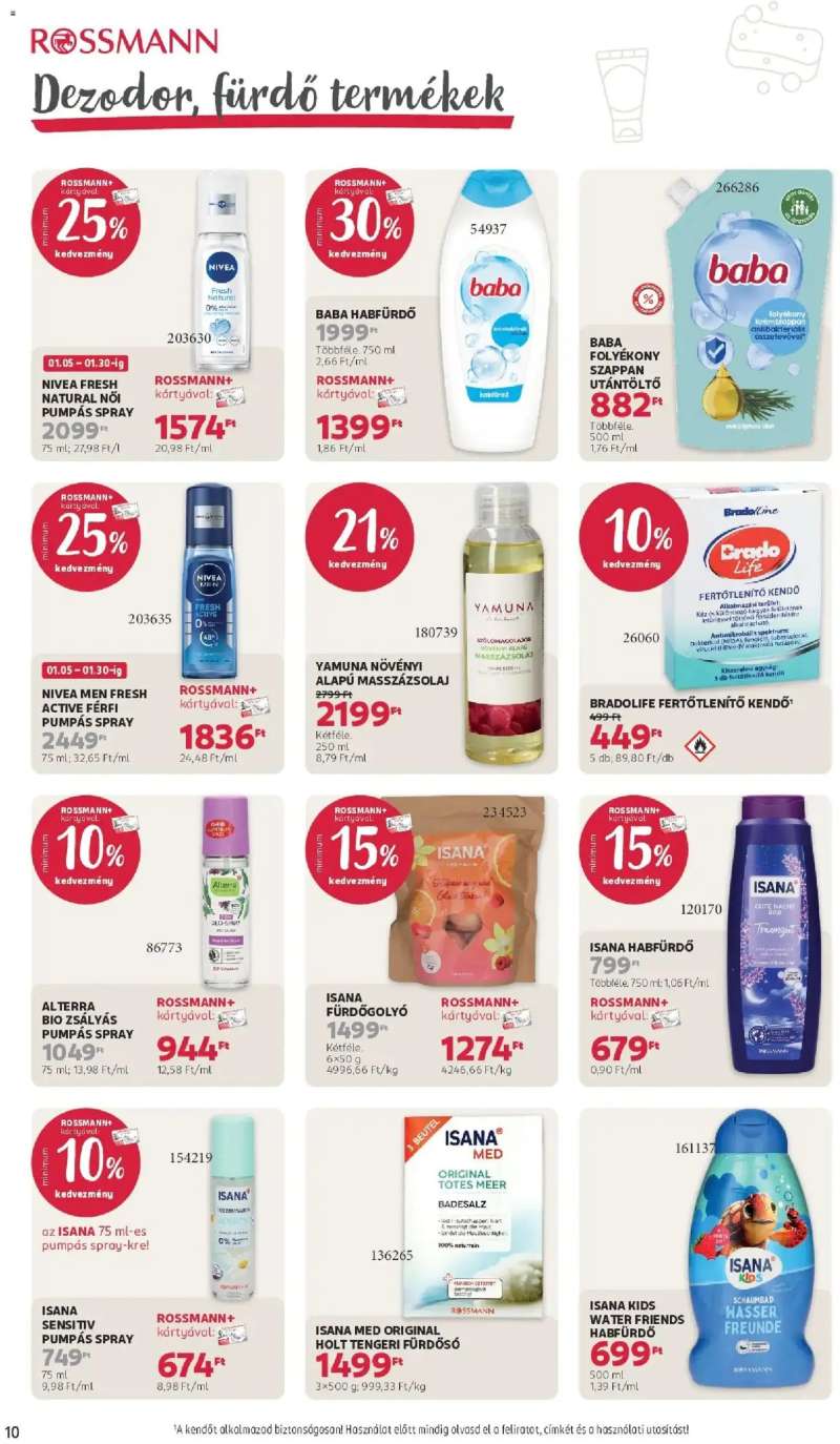 Rossmann Akciós újság Rossmann 10 oldal