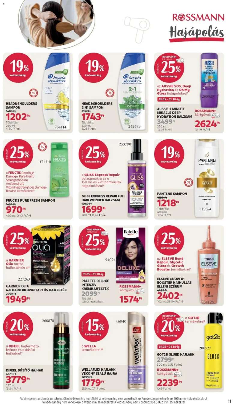 Rossmann Akciós újság Rossmann 11 oldal