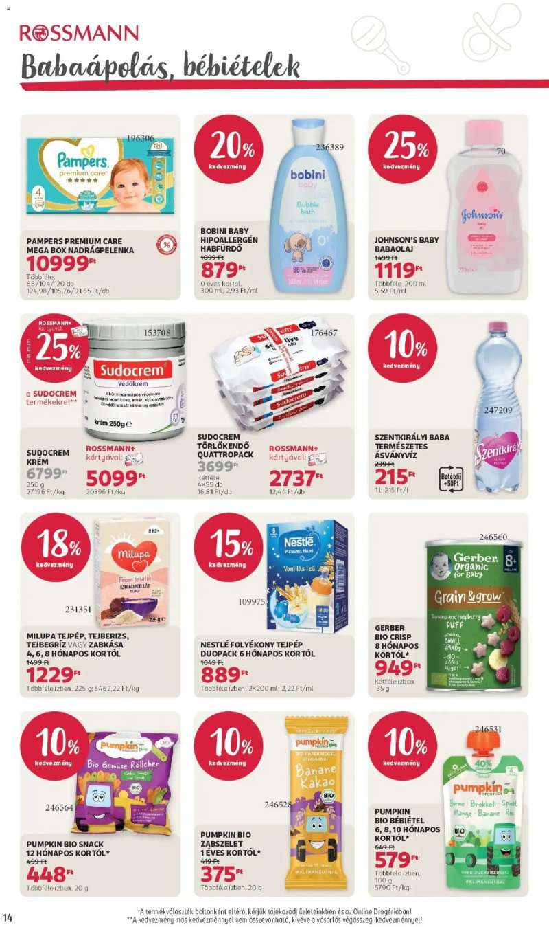 Rossmann Akciós újság Rossmann 14 oldal