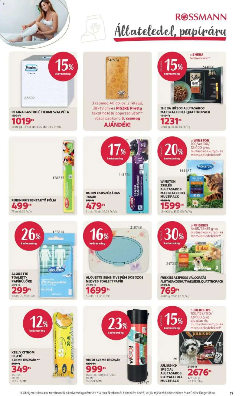 Rossmann Akciós újság Rossmann 17 oldal