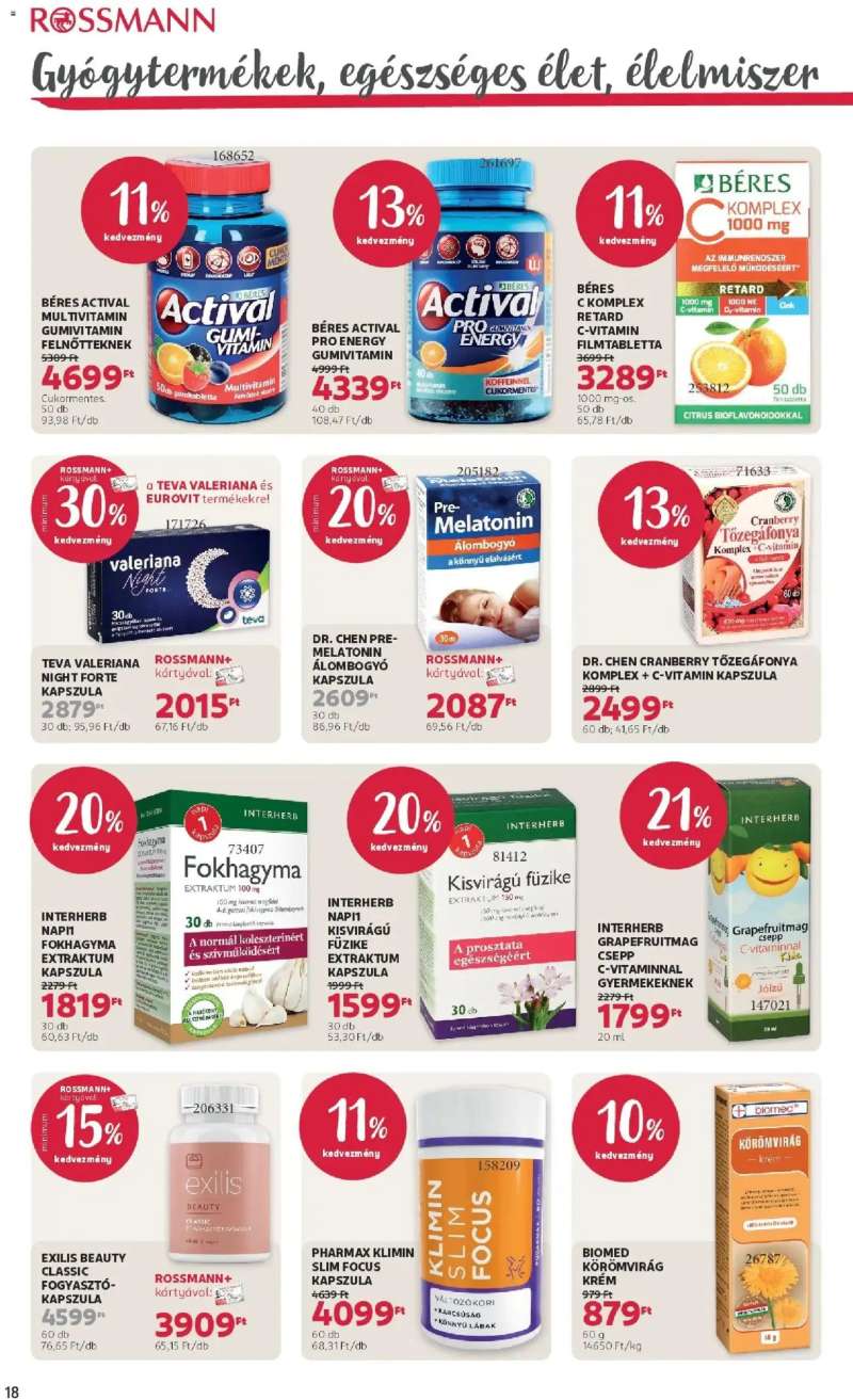 Rossmann Akciós újság Rossmann 18 oldal