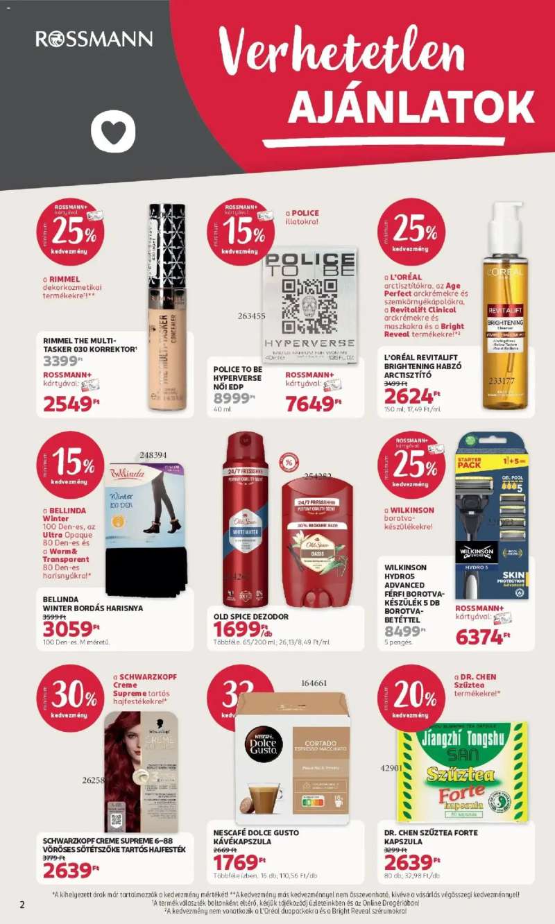 Rossmann Akciós újság Rossmann 2 oldal