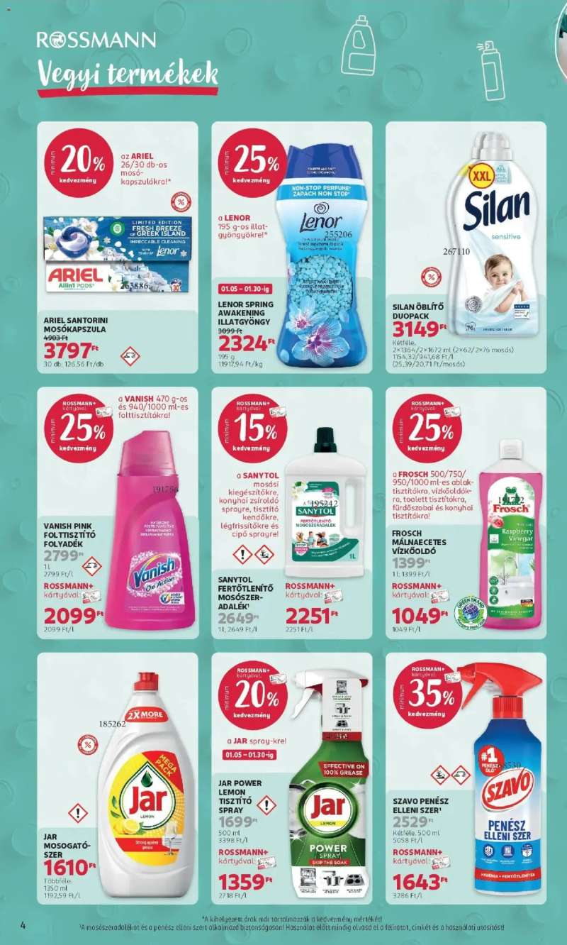 Rossmann Akciós újság Rossmann 4 oldal