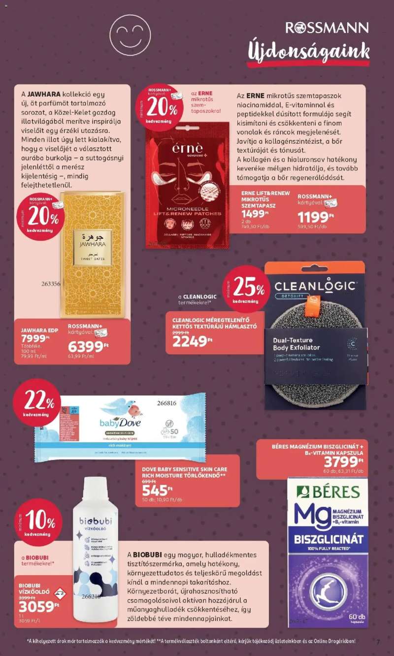 Rossmann Akciós újság Rossmann 7 oldal