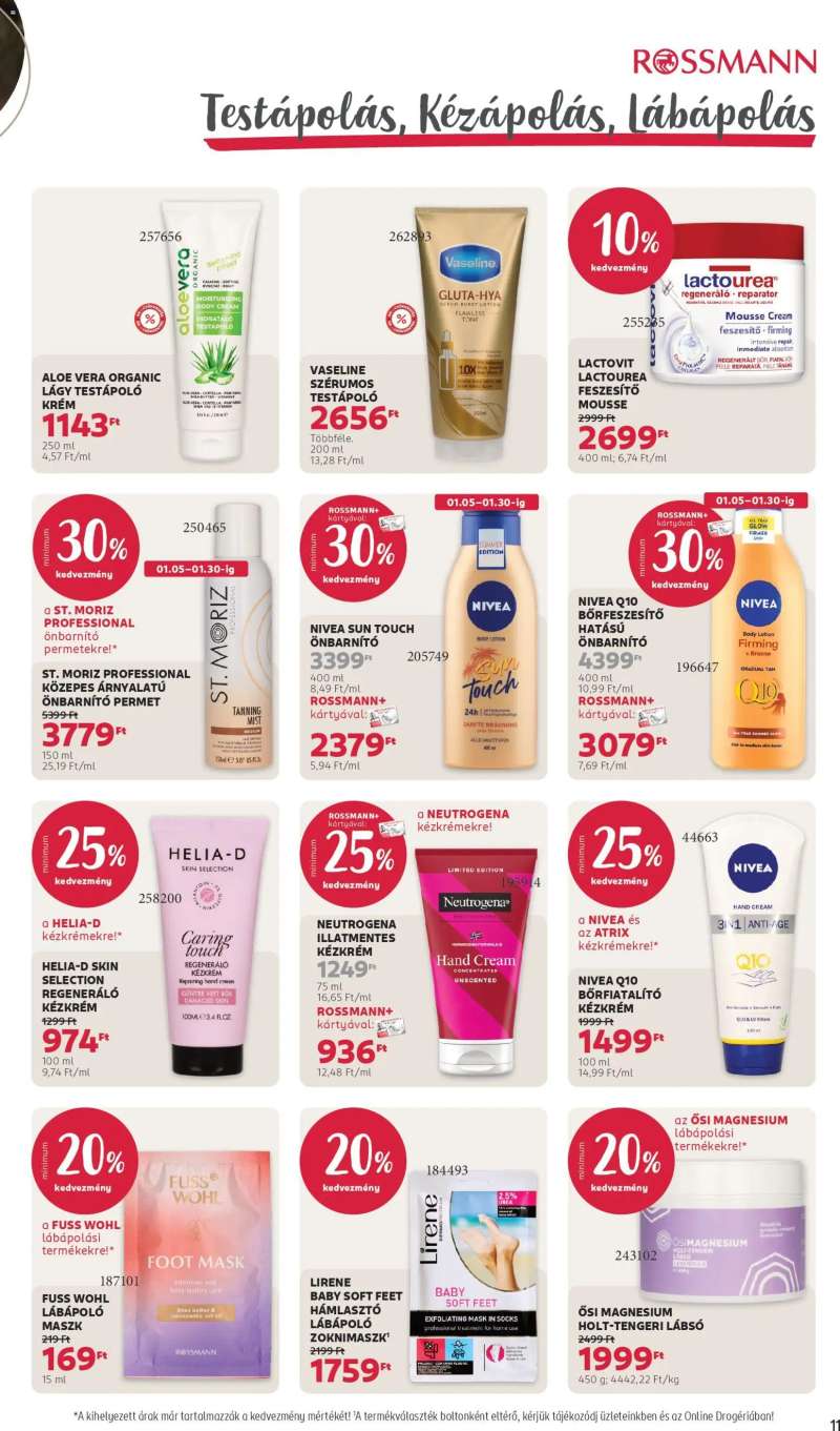 Rossmann Akciós újság Rossmann 13 oldal