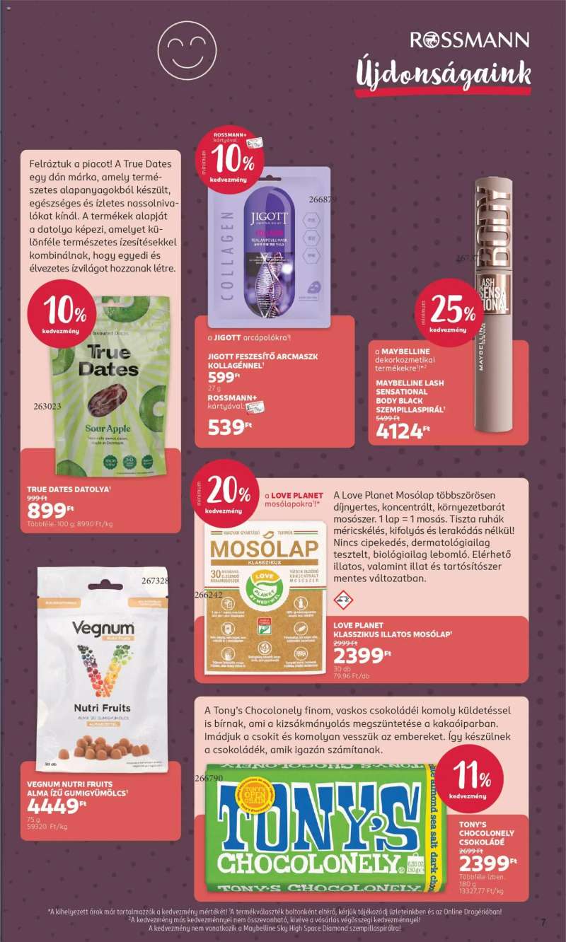Rossmann Akciós újság Rossmann 7 oldal