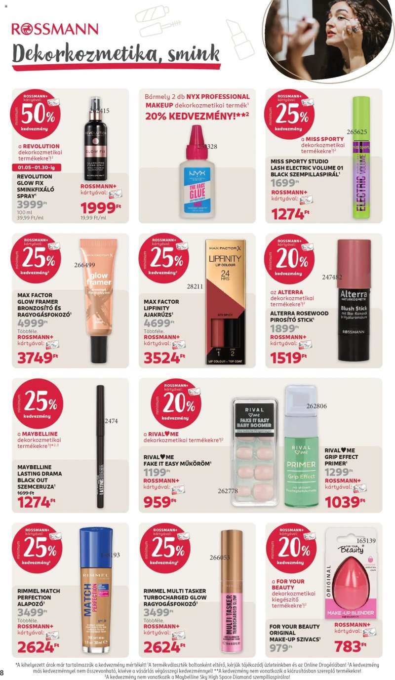 Rossmann Akciós újság Rossmann 8 oldal