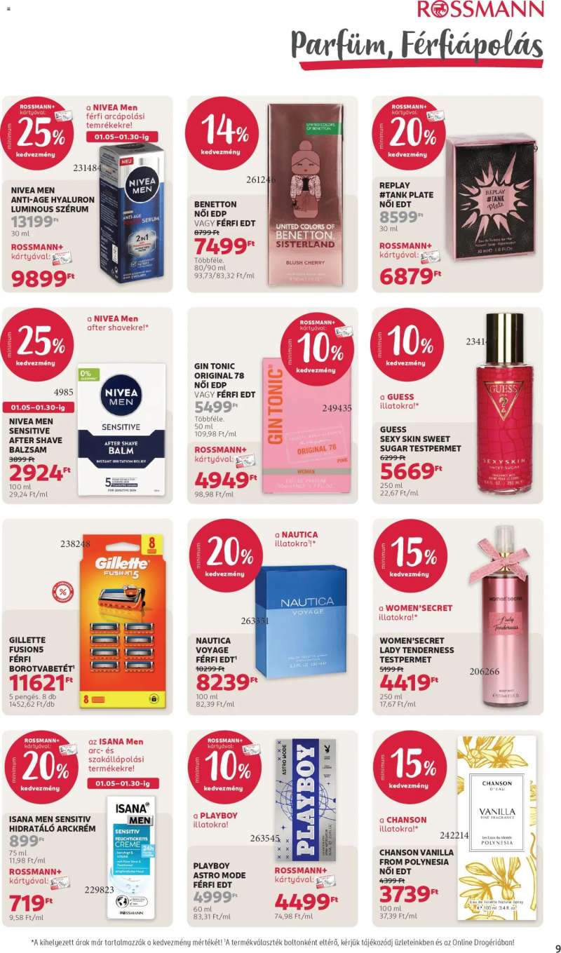 Rossmann Akciós újság Rossmann 9 oldal