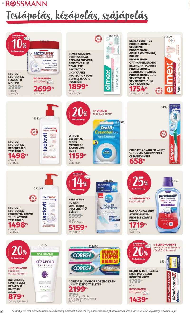 Rossmann Akciós újság Rossmann 12 oldal