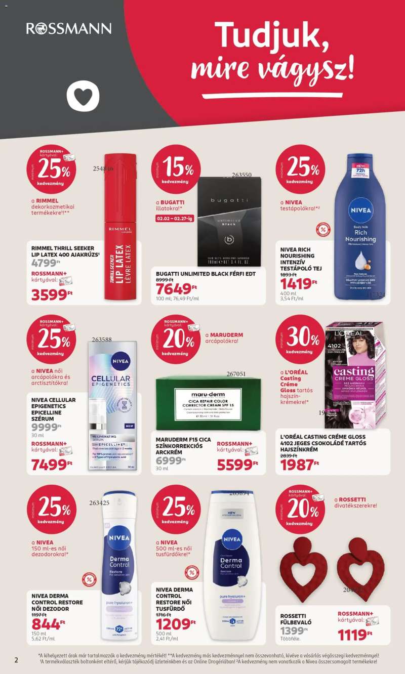 Rossmann Akciós újság Rossmann 2 oldal
