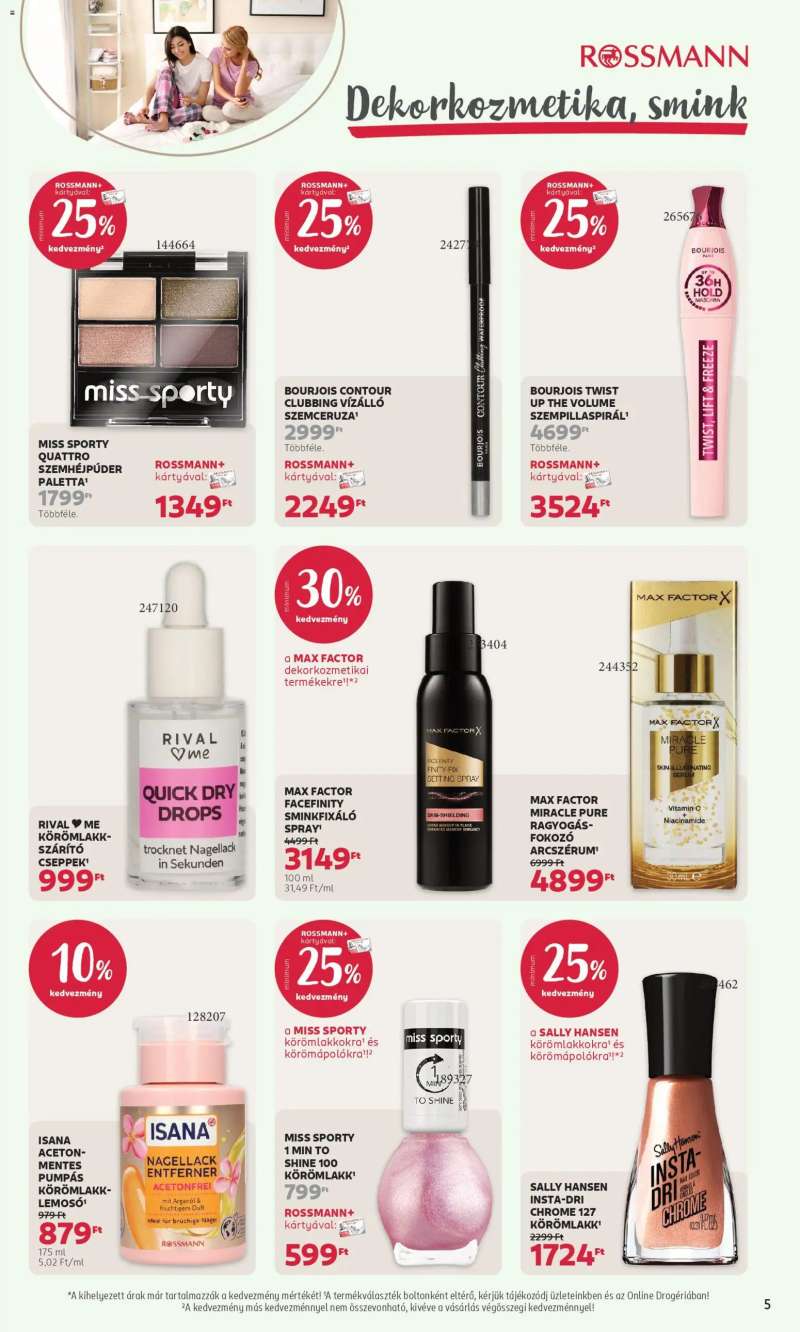 Rossmann Akciós újság Rossmann 5 oldal