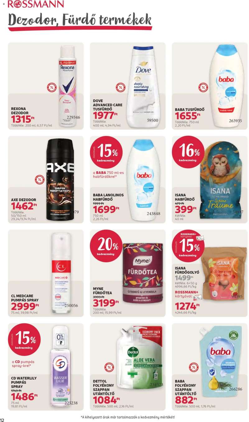 Rossmann Akciós újság Rossmann 14 oldal