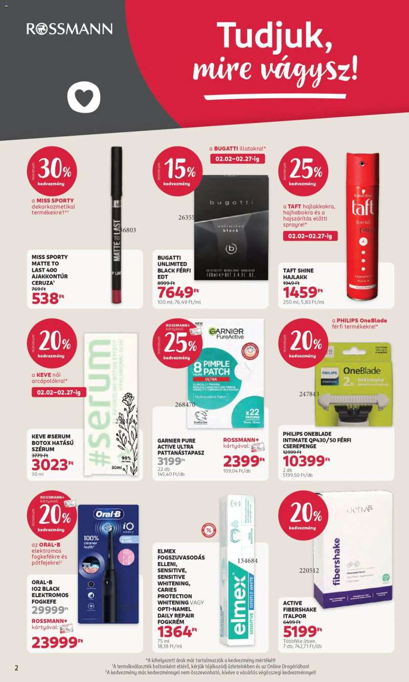 Rossmann Akciós újság Rossmann 2 oldal