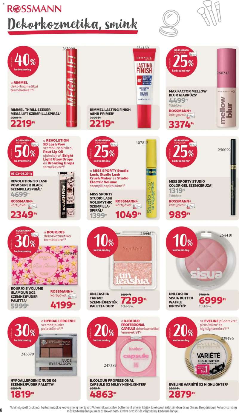 Rossmann Akciós újság Rossmann 10 oldal
