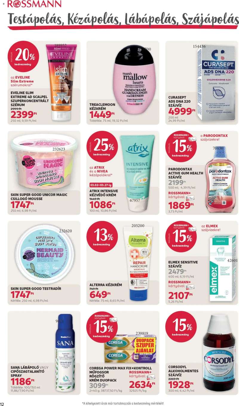 Rossmann Akciós újság Rossmann 14 oldal