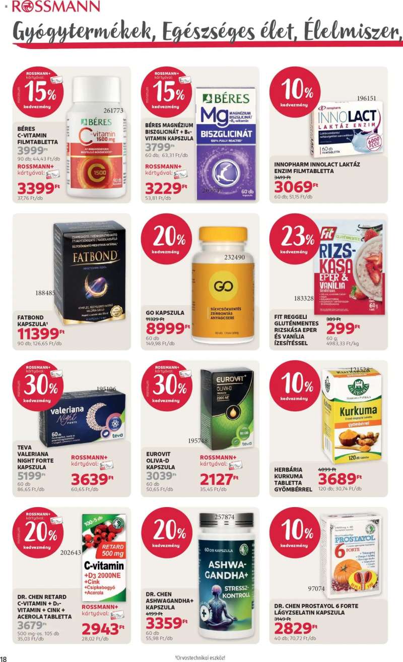 Rossmann Akciós újság Rossmann 22 oldal