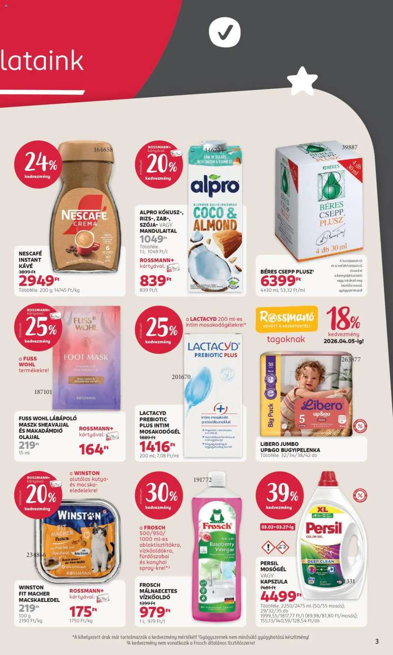 Rossmann Akciós újság Rossmann 3 oldal