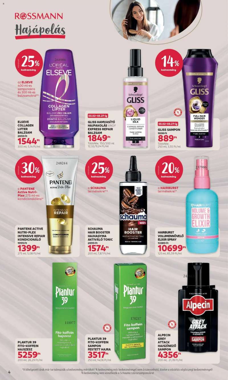 Rossmann Akciós újság Rossmann 4 oldal
