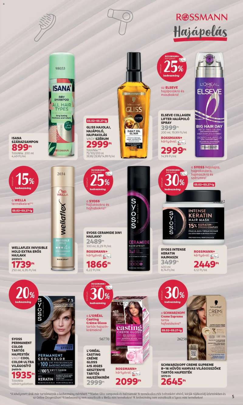 Rossmann Akciós újság Rossmann 5 oldal