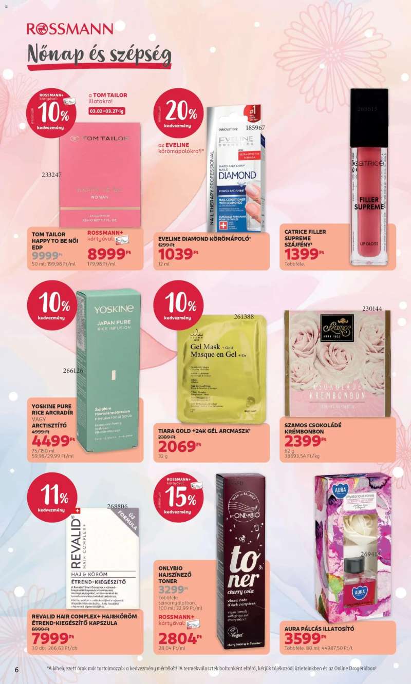 Rossmann Akciós újság Rossmann 6 oldal