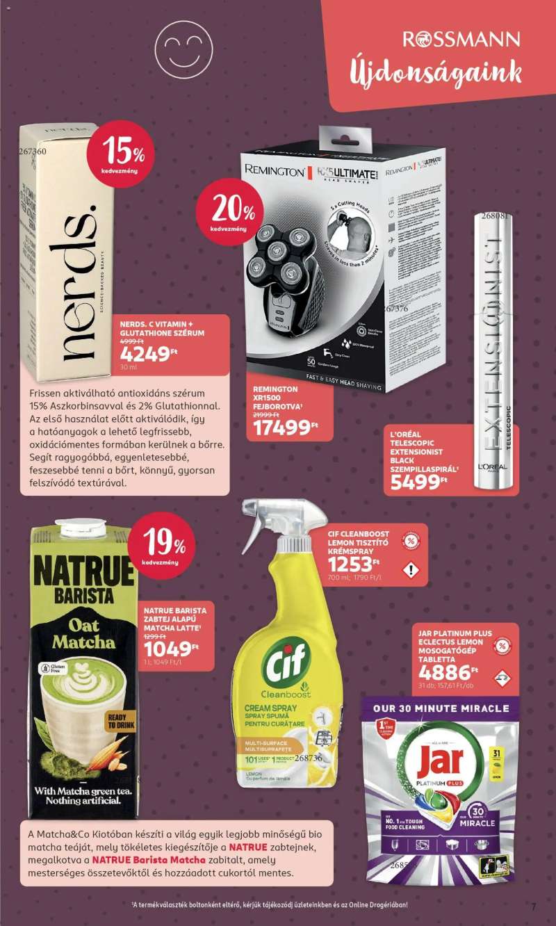 Rossmann Akciós újság Rossmann 7 oldal