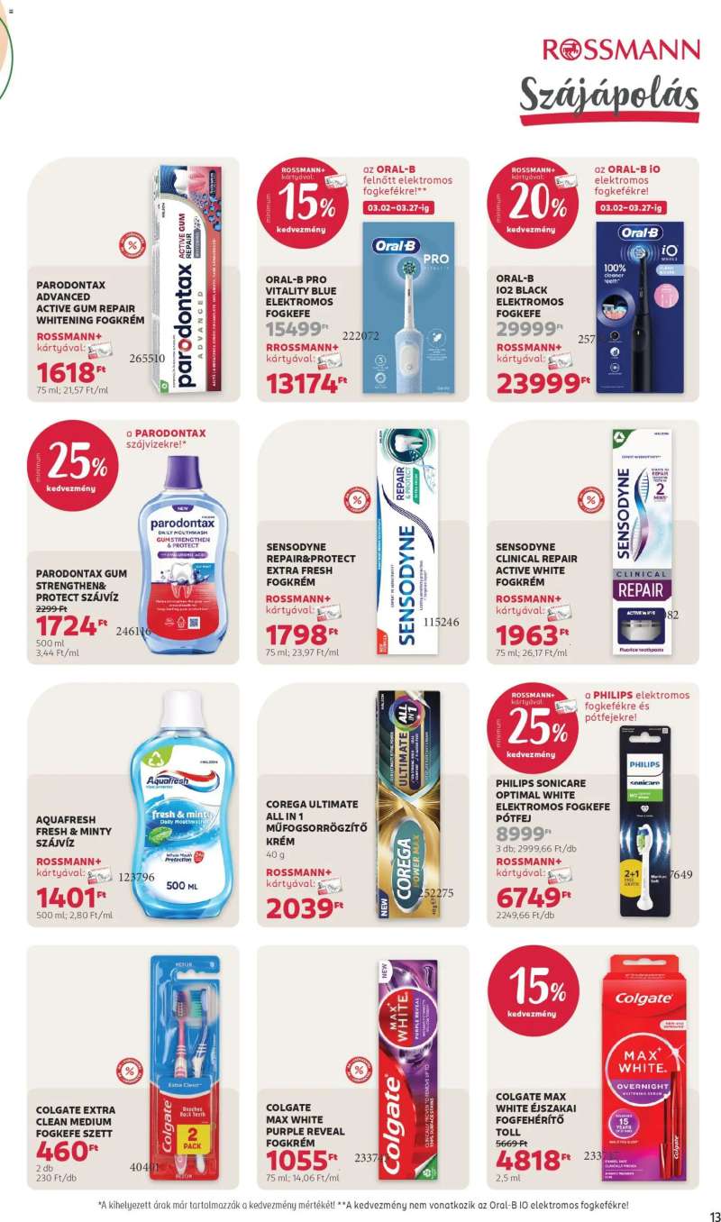Rossmann Rossmann akciós újság 15 oldal