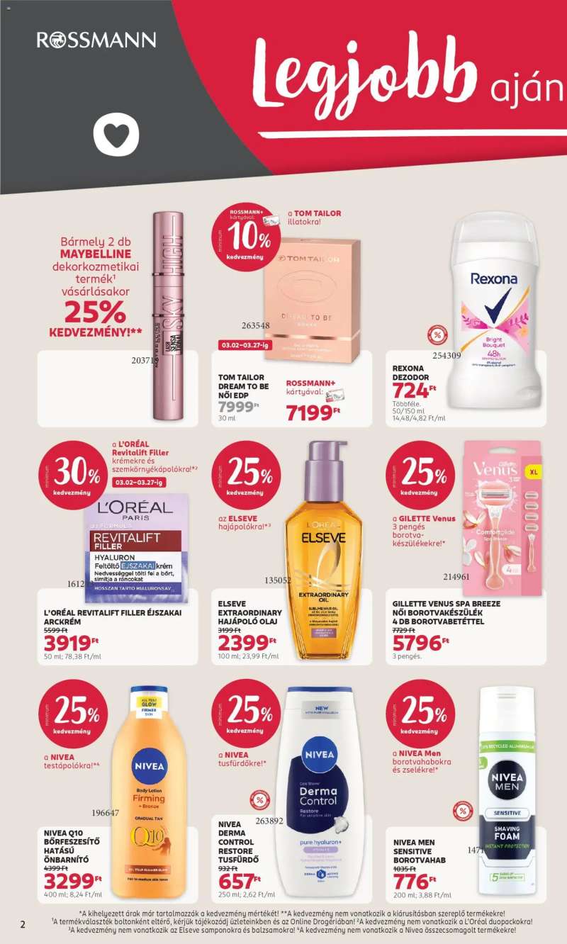 Rossmann Rossmann akciós újság 2 oldal