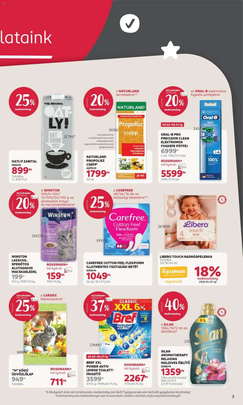 Rossmann Rossmann akciós újság 3 oldal