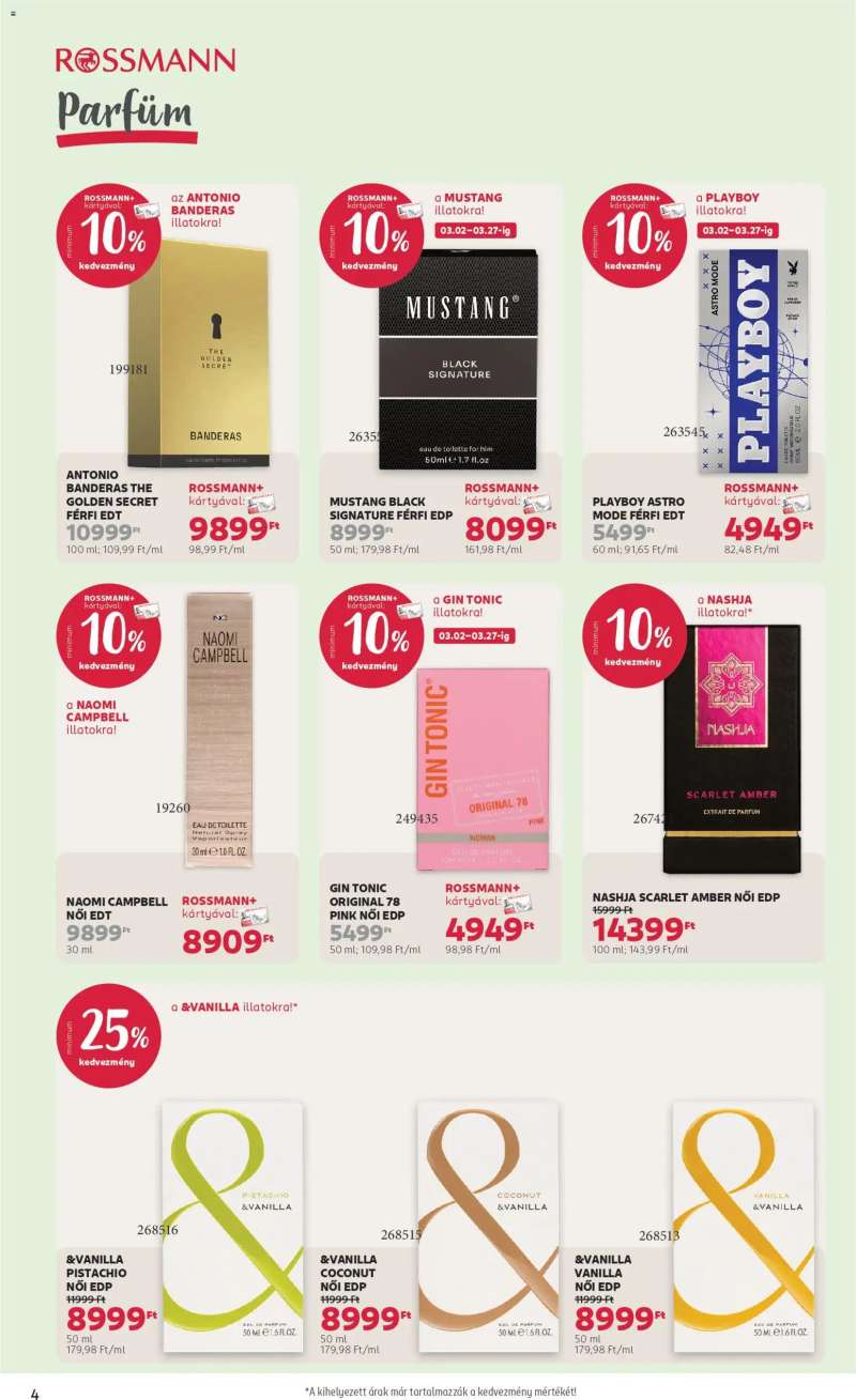 Rossmann Rossmann akciós újság 4 oldal