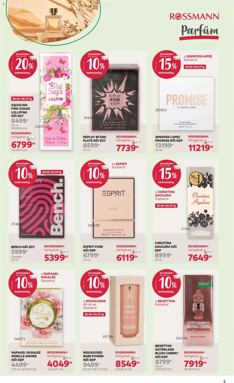 Rossmann Rossmann akciós újság 5 oldal