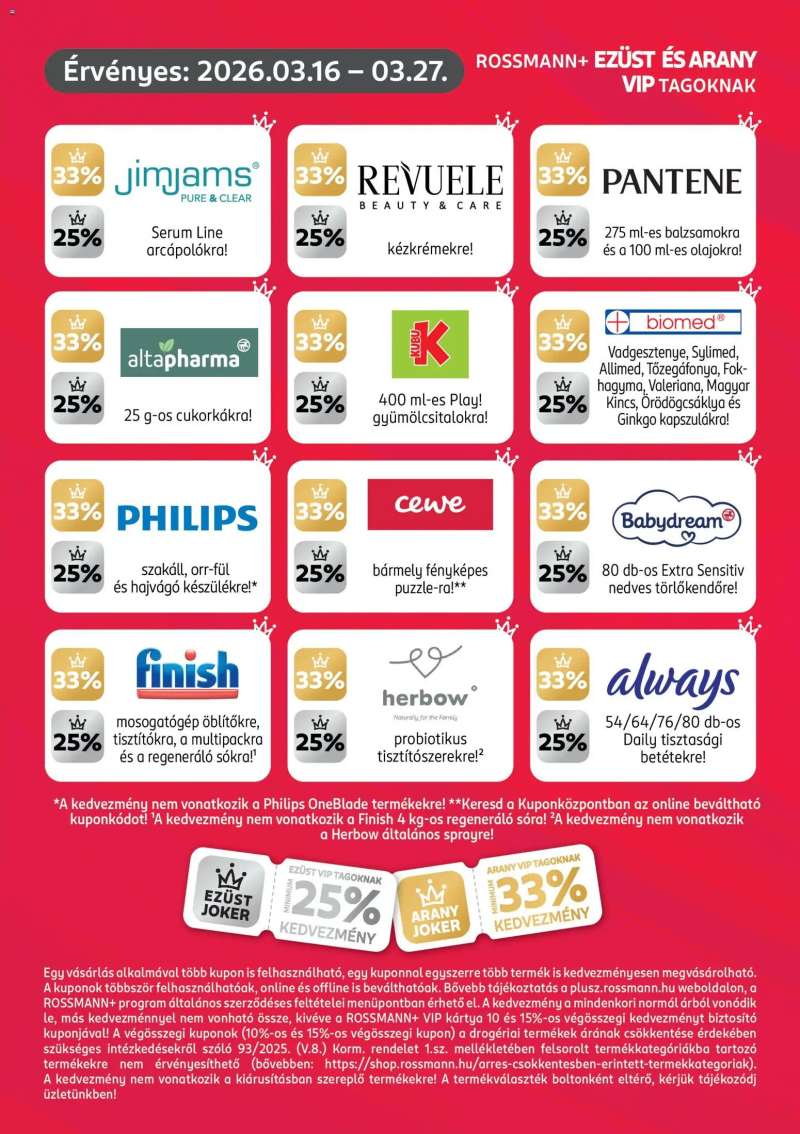 Rossmann Rossmann Szórólap 3 oldal