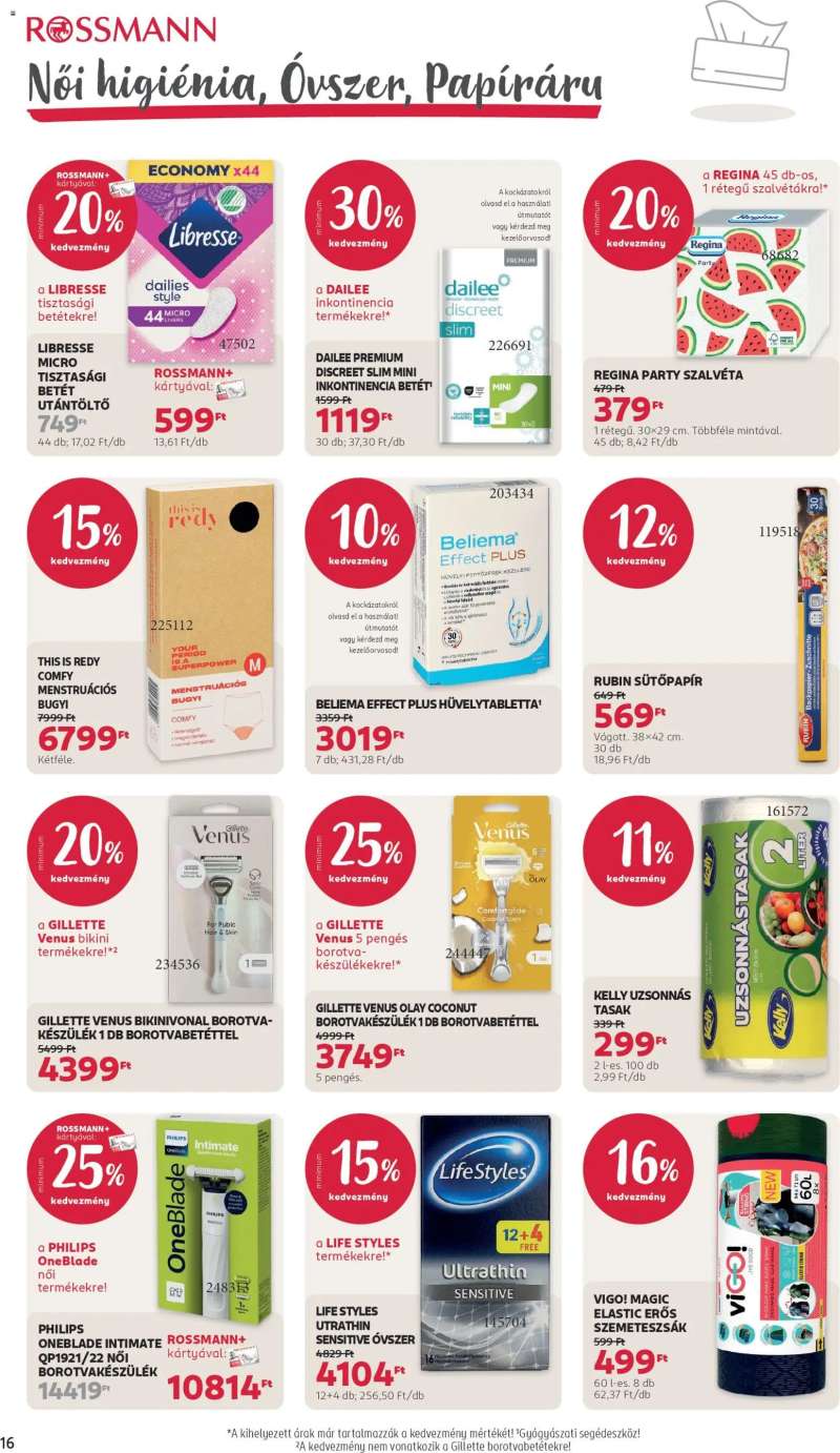Rossmann Rossmann akciós újság 18 oldal