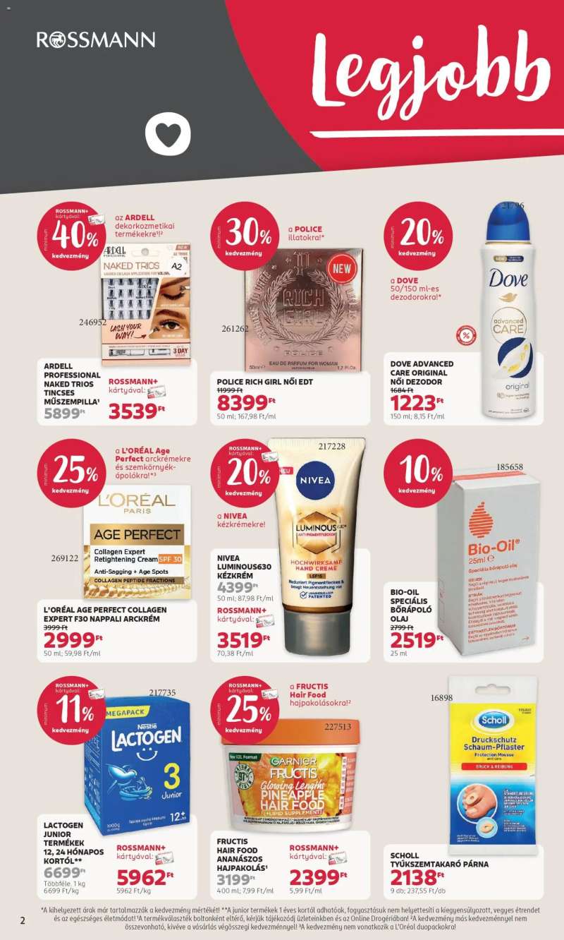 Rossmann Rossmann akciós újság 2 oldal
