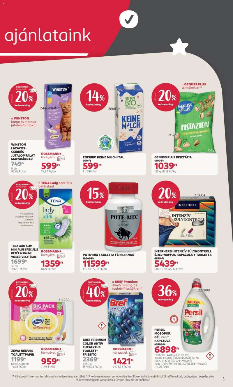 Rossmann Rossmann akciós újság 3 oldal