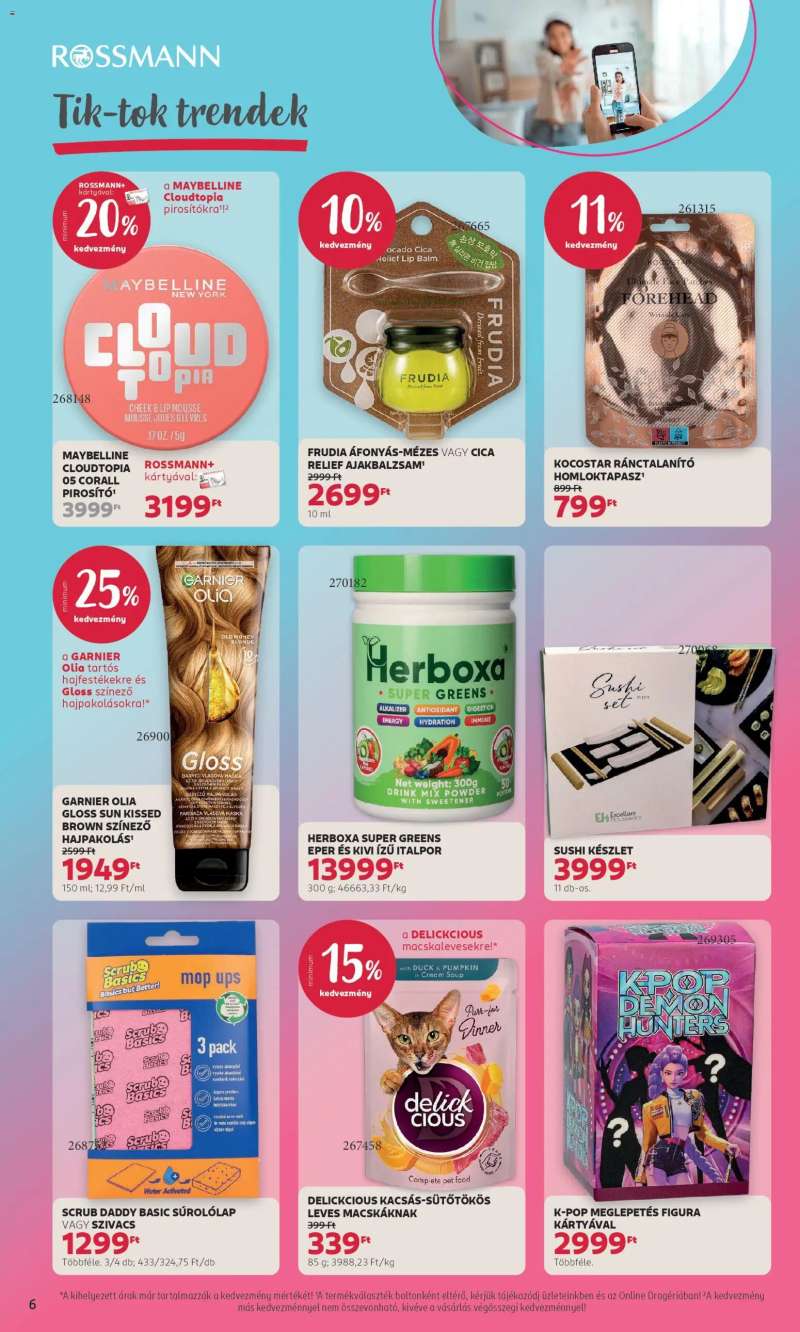 Rossmann Rossmann akciós újság 6 oldal