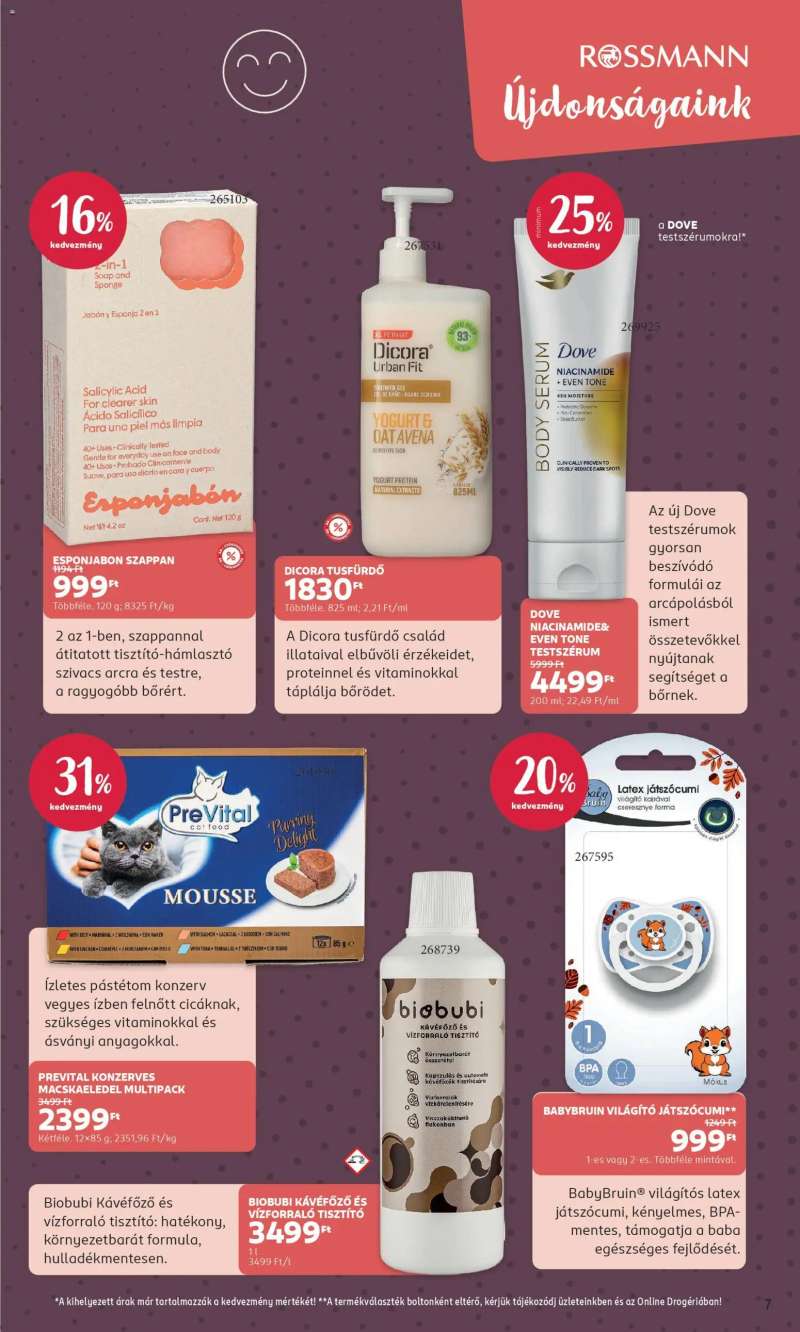 Rossmann Rossmann akciós újság 7 oldal