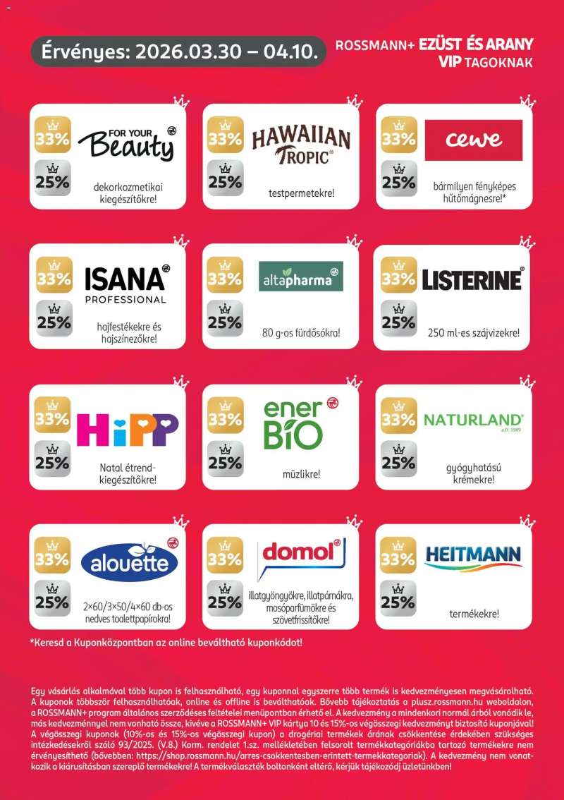 Rossmann Rossmann Szórólap 3 oldal