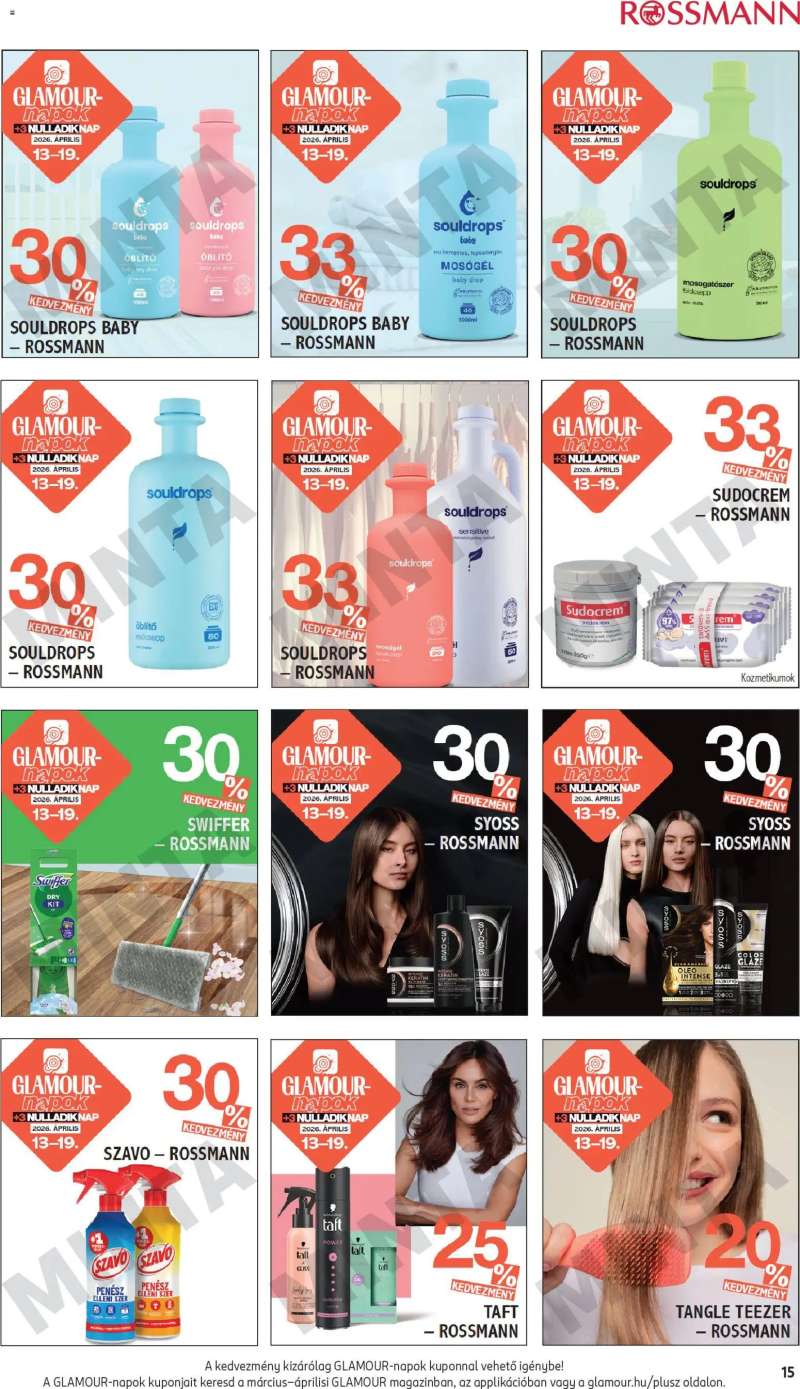 Rossmann Rossmann akciós újság 15 oldal