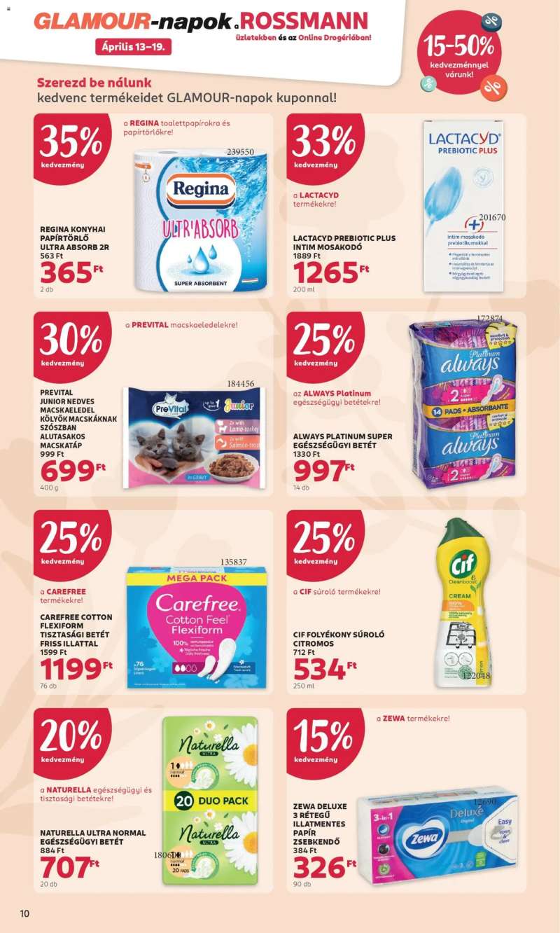 Rossmann Rossmann aktuális akciós újság 10 oldal