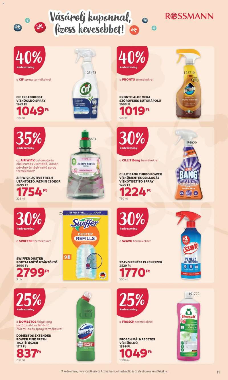 Rossmann Rossmann aktuális akciós újság 11 oldal