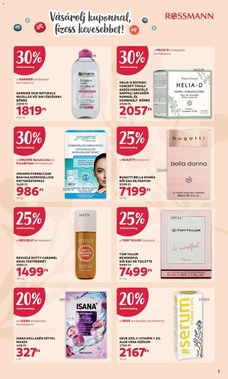 Rossmann Rossmann aktuális akciós újság 3 oldal