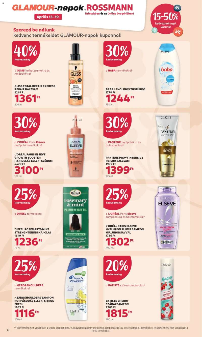 Rossmann Rossmann aktuális akciós újság 6 oldal