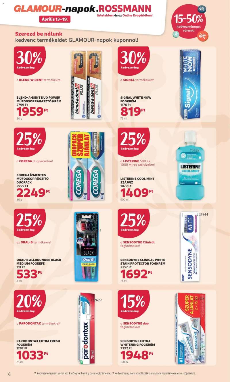 Rossmann Rossmann aktuális akciós újság 8 oldal