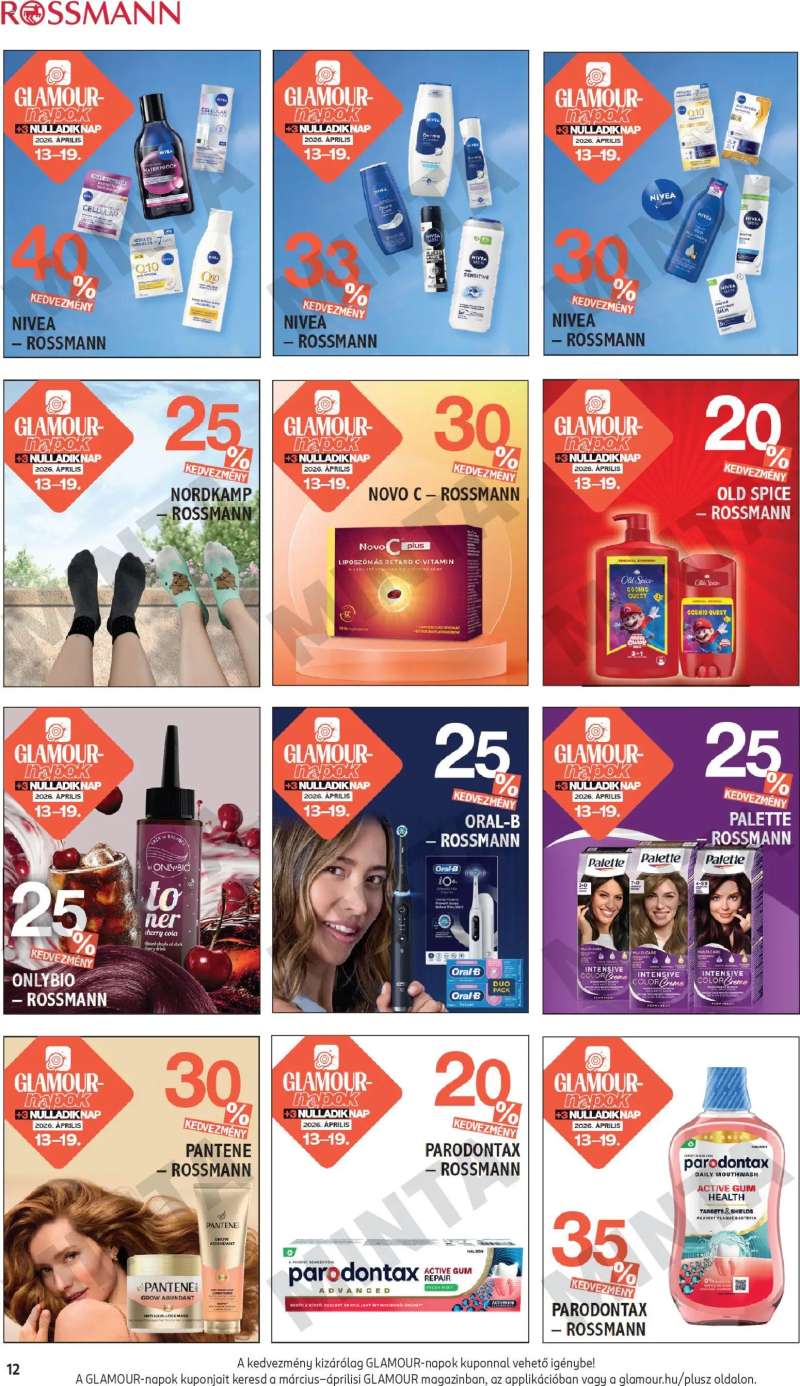 Rossmann Rossmann Glamour kuponfüzet 12 oldal