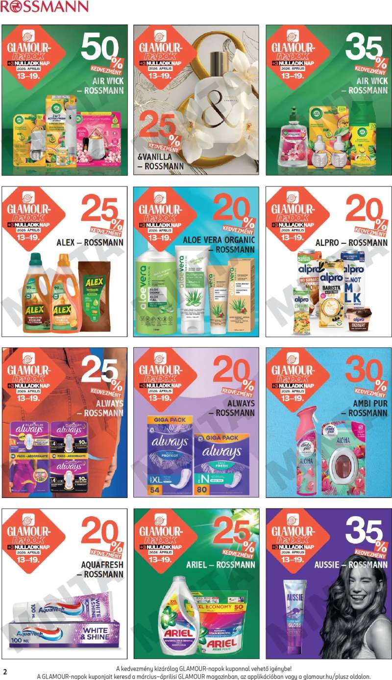 Rossmann Rossmann Glamour kuponfüzet 2 oldal