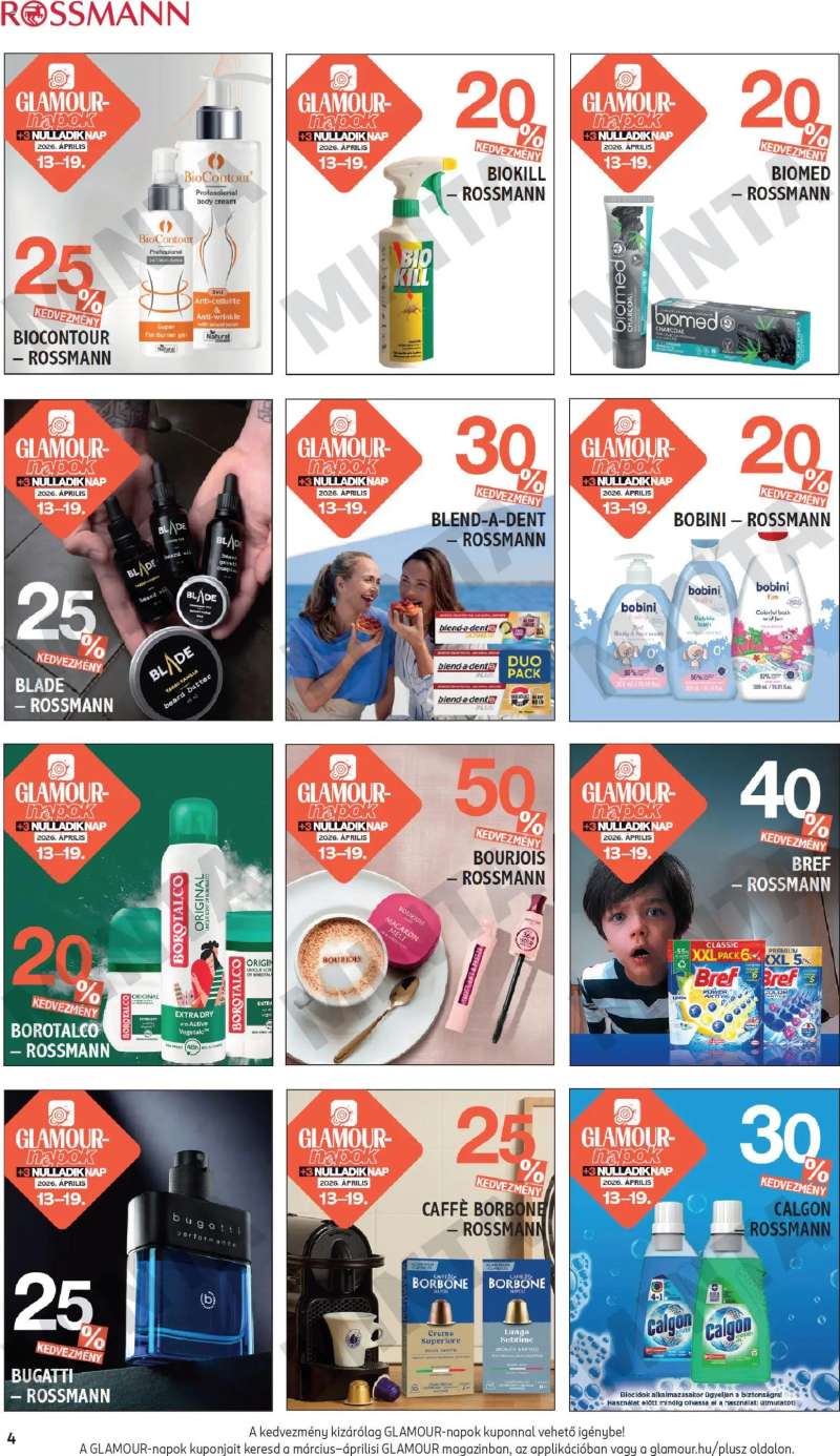 Rossmann Rossmann Glamour kuponfüzet 4 oldal