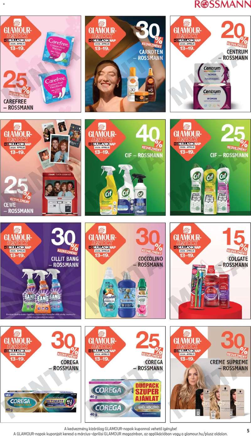 Rossmann Rossmann Glamour kuponfüzet 5 oldal